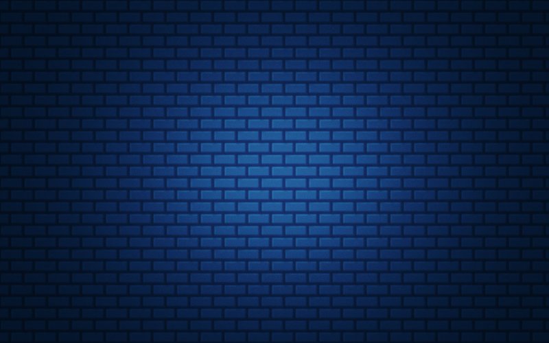 Синяя кирпичная стена