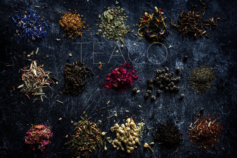 Чай рассыпной вид сверху