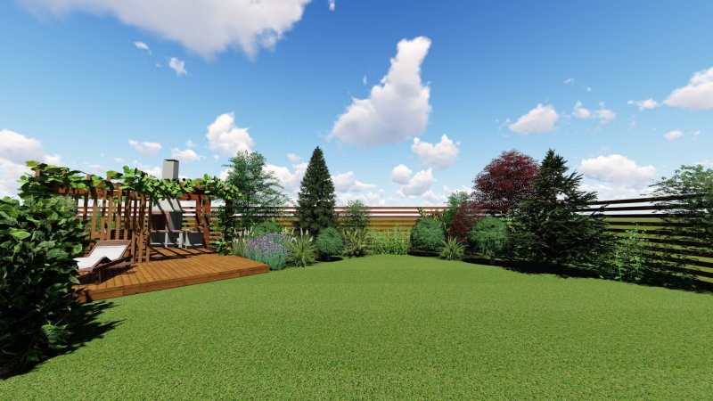 Панорама дачного участка