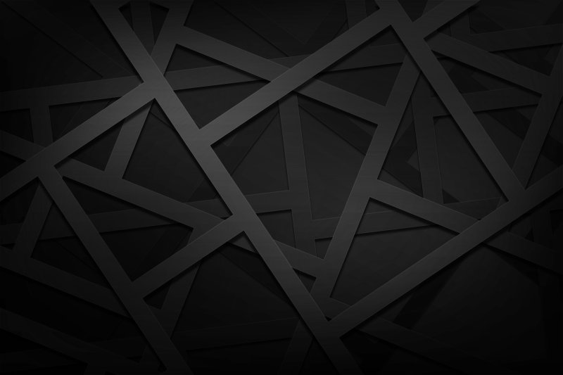 Геометрические фигуры на черном фоне