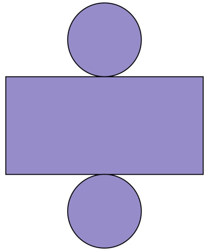 Развёртка цилиндра для склеивания
