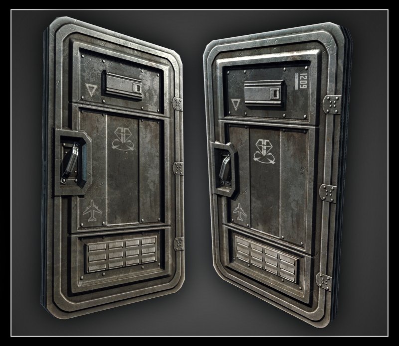 Металлическая герметичная дверь