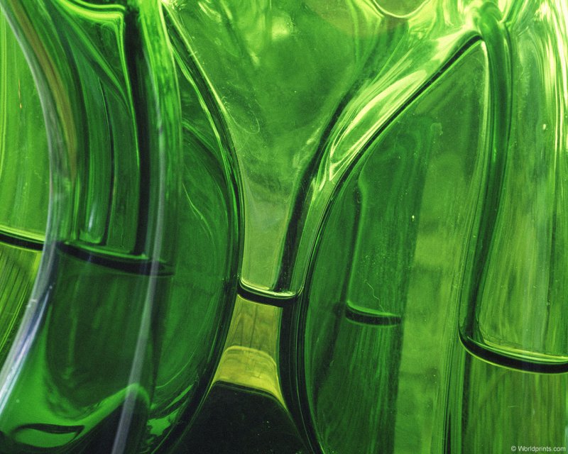 Зеленый цвет стекло