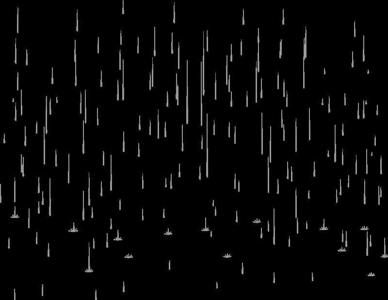 Дождь на прозрачном фоне