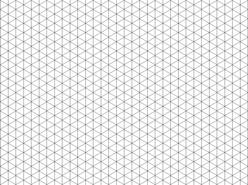 Изометрическая сетка а4