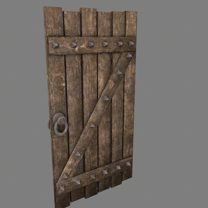 Средневековая дверь