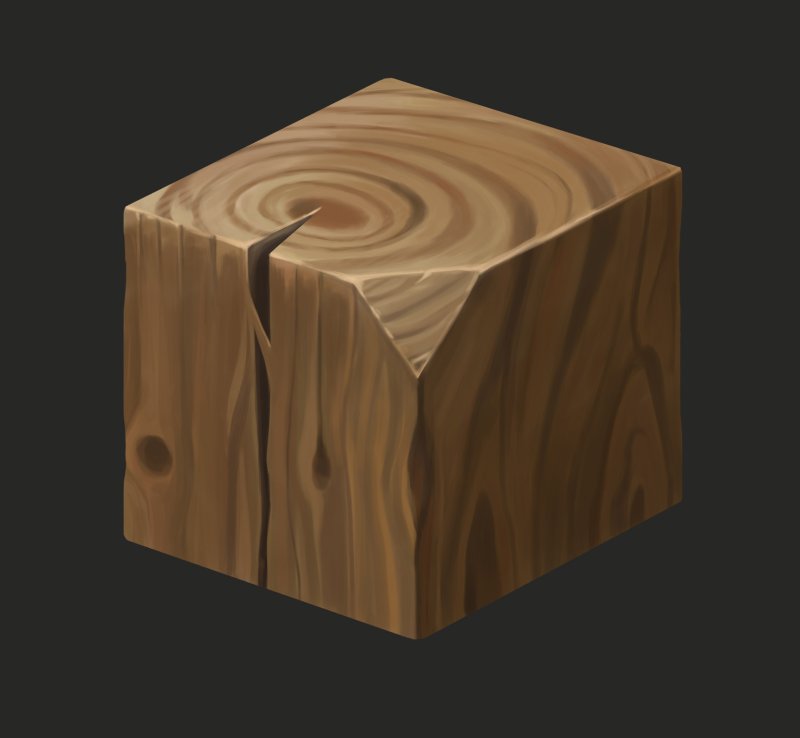 Деревянный куб