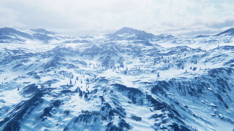 Текстура горы заснеженные для блендера