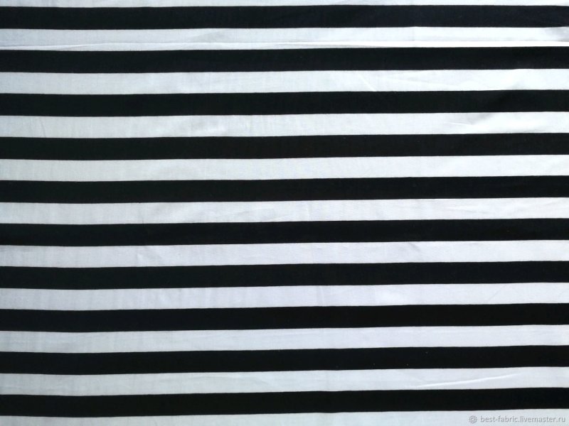 Ткань черная в белую полоску