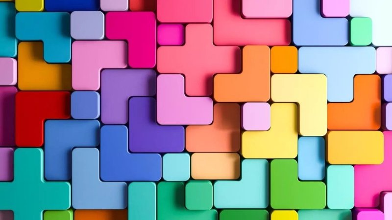 Разноцветные кубики