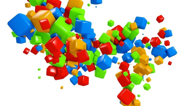 Яркий кубик