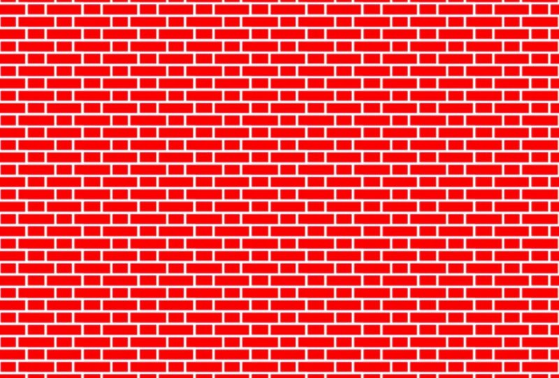 Стена красный кирпич вектор