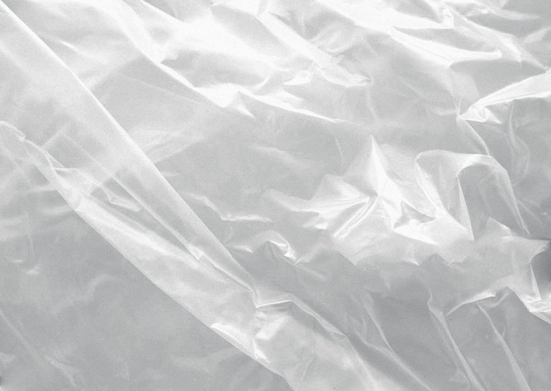 Мятая прозрачная пленка
