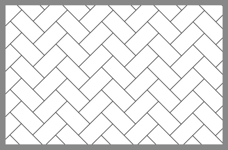 Раскладка плитки елочкой