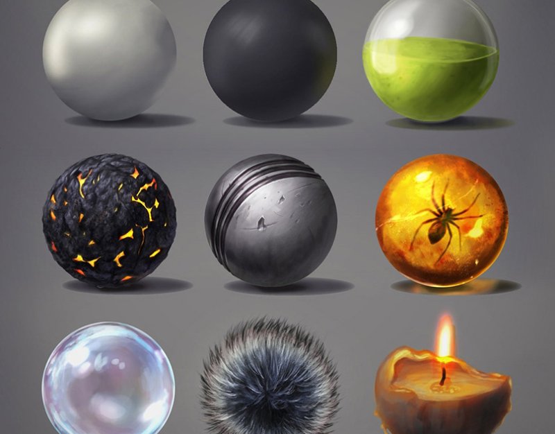 Текстурные шарики