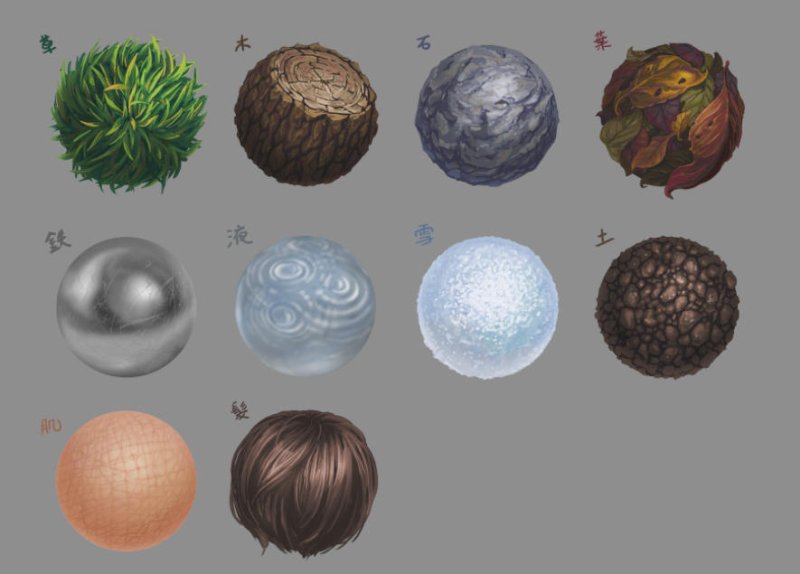 Текстурные шары для рисования