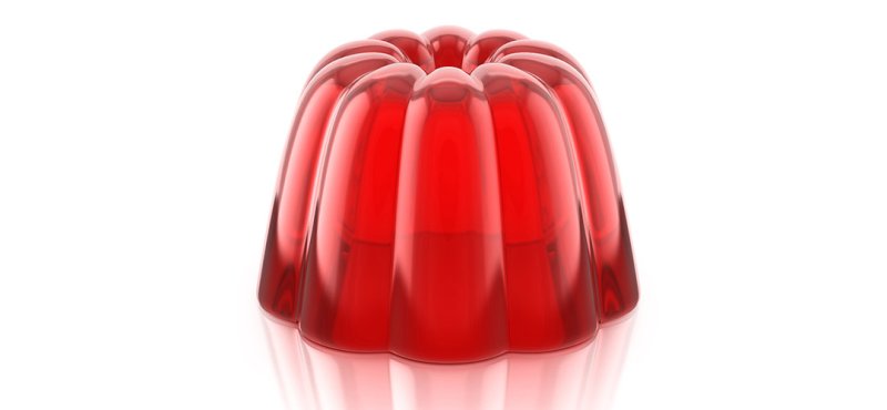 Желе на белом фоне