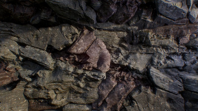 Каменная стена в пещере