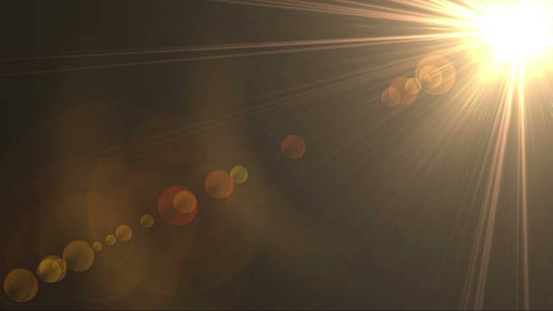 Блик солнца