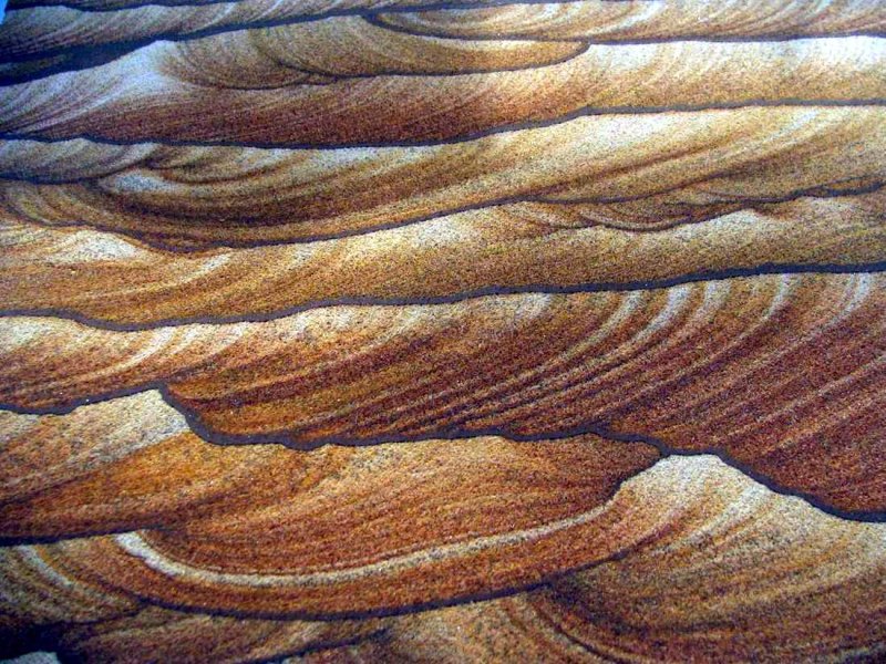 Косая слоистость пород