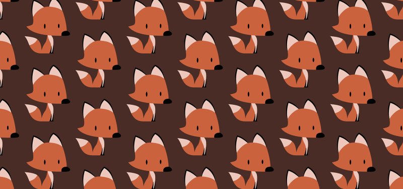 Фон с лисами