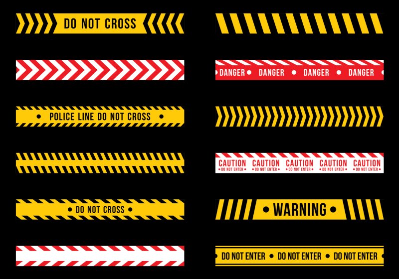 Лента желтая