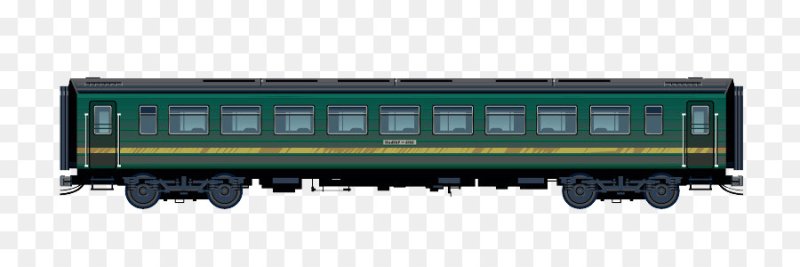 Вагон поезда сбоку