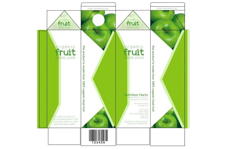 Развертка тетрапака молока