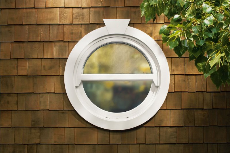 Среднеподвесное круглое окно