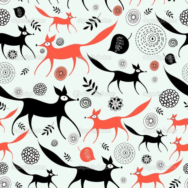 Текстура лисы