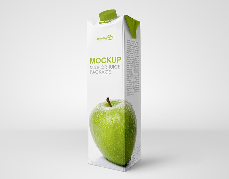 Упаковка тетра пак мокап