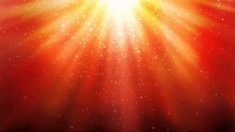 Оранжевые лучи солнца