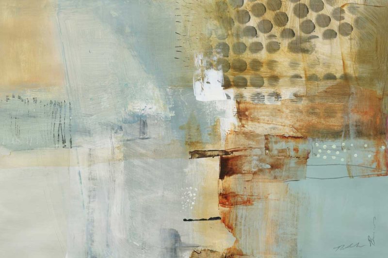 Абстрактная живопись в бежевом цвете