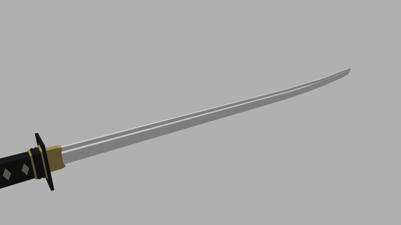 Blockbench катана