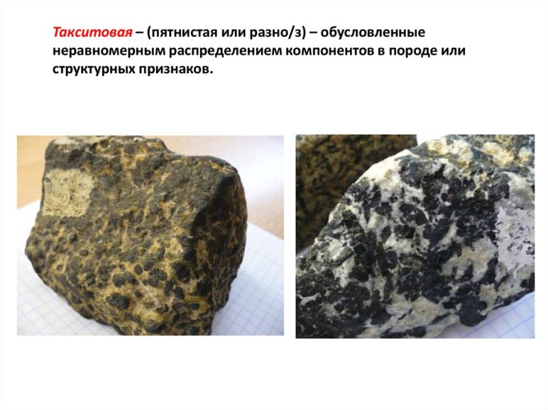 Такситовая текстура горных пород