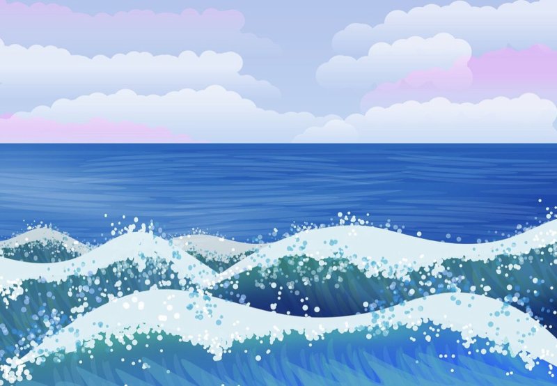 Море мультяшное