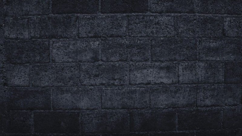 Стена черный кирпич