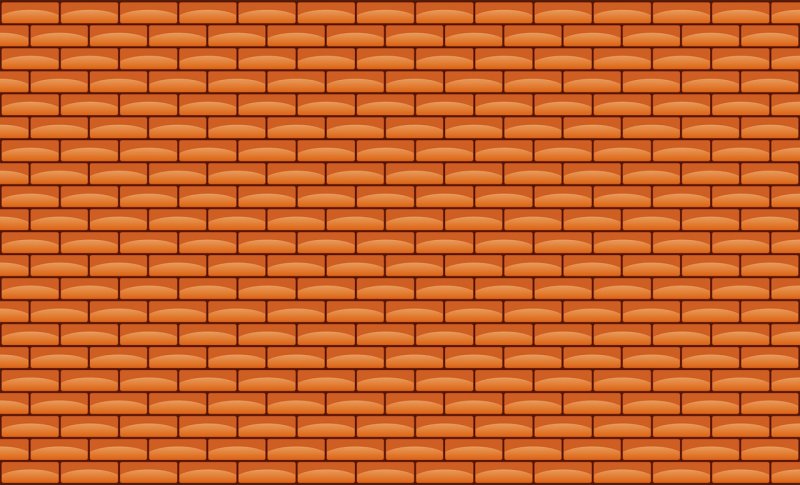 Оранжевая кирпичная стена