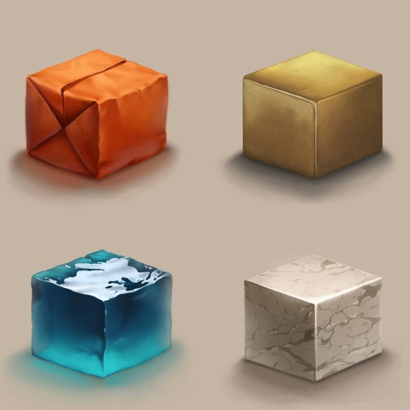 Камень текстура куб