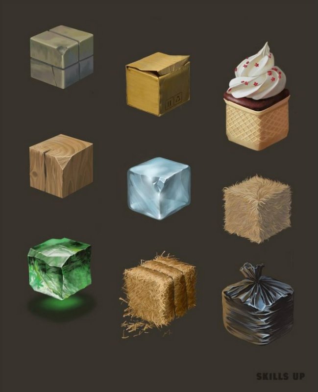 Текстура кубики