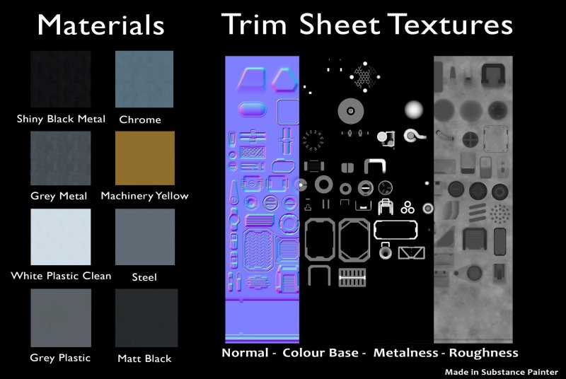 Sci Fi Trim Sheet
