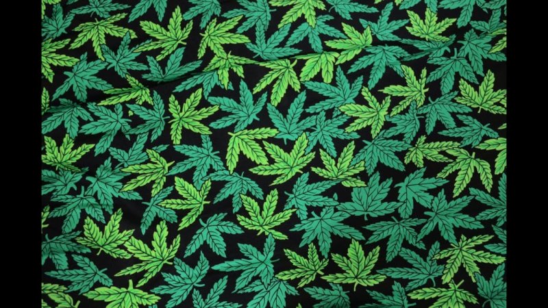 Конопля принт