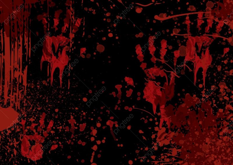Кровавые пятна на черном фоне