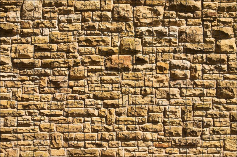 Каменная стена песчаник