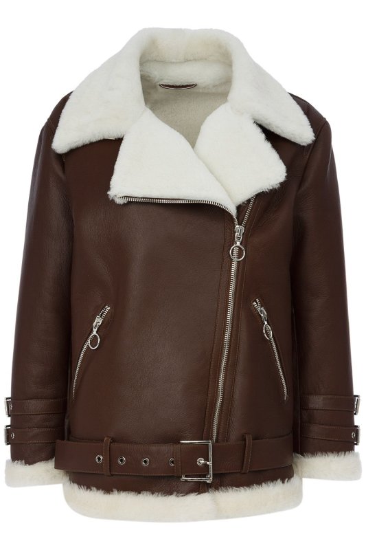 La Reine Blanche дубленка из овчины Снежная Королева