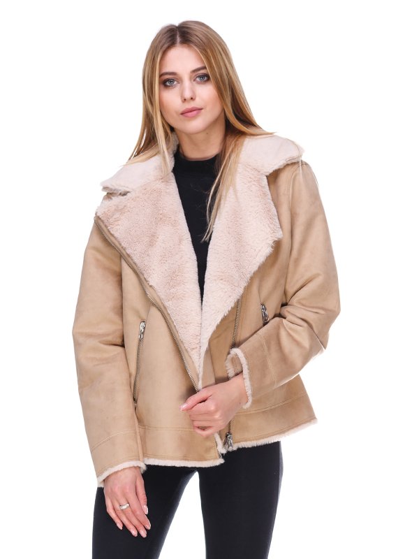 Дубленка светлая