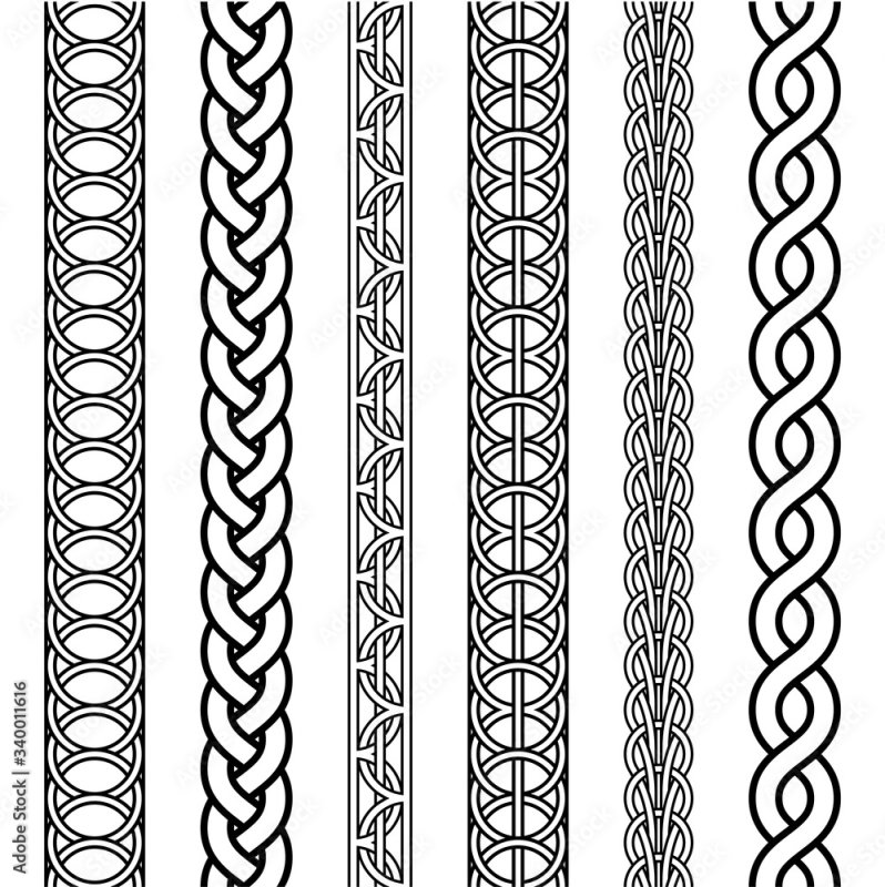 Орнамент косичка