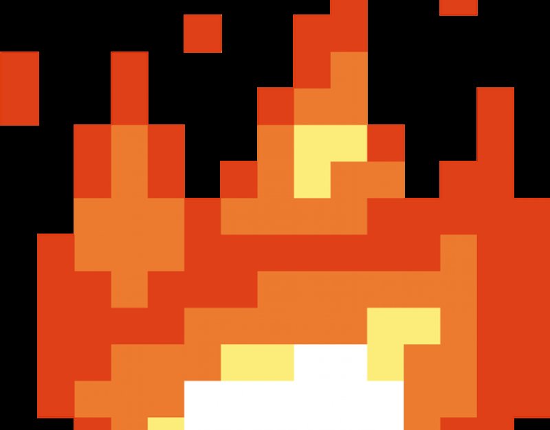 Пиксельное пламя