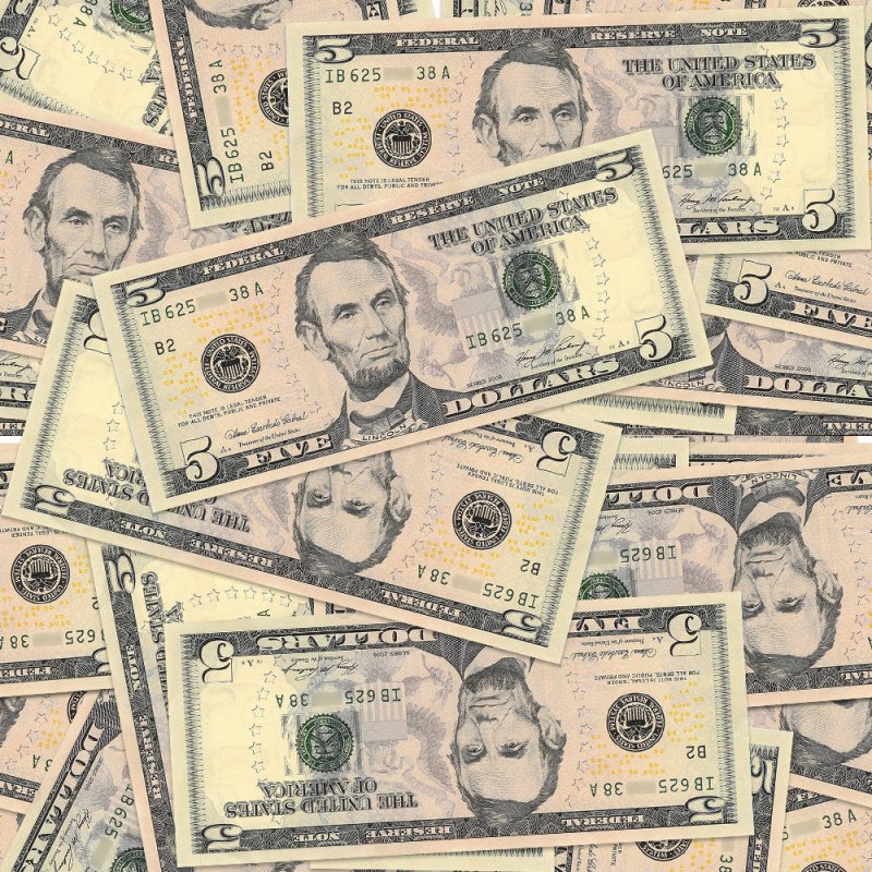 Бесшовный фон деньги