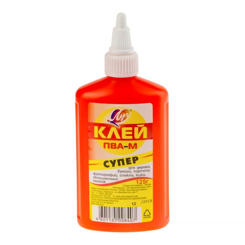 Клей ПВА 125г Attomex с дозатором 4041618